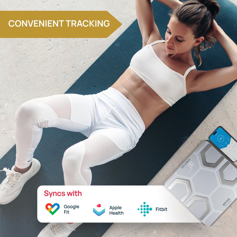 إنيفي فيت ميزان إيروس ذكي لتحليل دهون الجسم يعمل بالبلوتوث . - Image 3