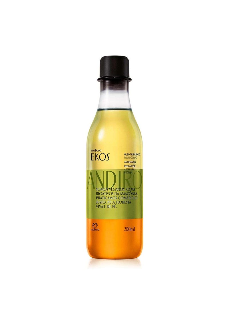Natura natura  Linha Ekos Andiroba  Oleo Trifasico Corporal 200 Ml  Ekos Andiroba Collection  Tri Phase Body Oil 676 Fl Oz 