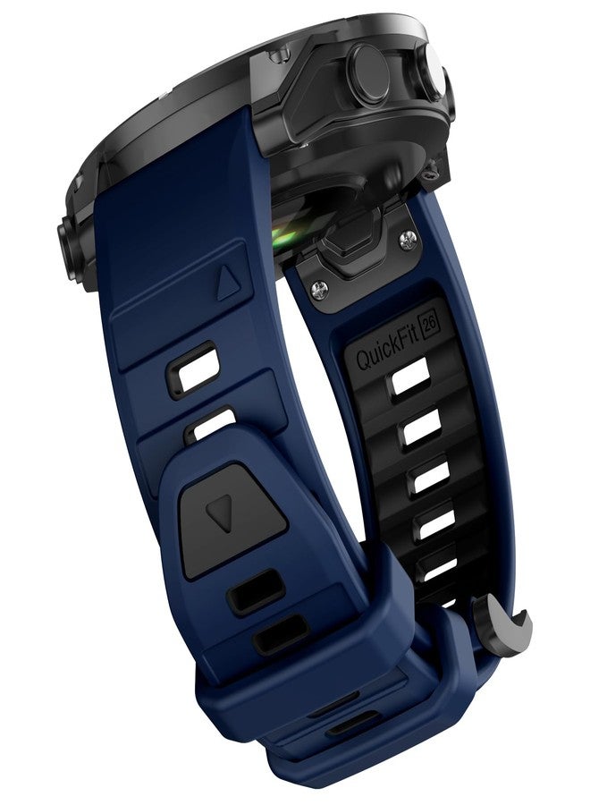 OVERSTEP Strap for Fenix 8 51mm, Soft Silicone Replacement Band for Epix Pro 51mm,Fenix 5X Plus,Fenix 6X Pro,Fenix 7X Pro,D2 bravo,Quaitx3. - Image 1