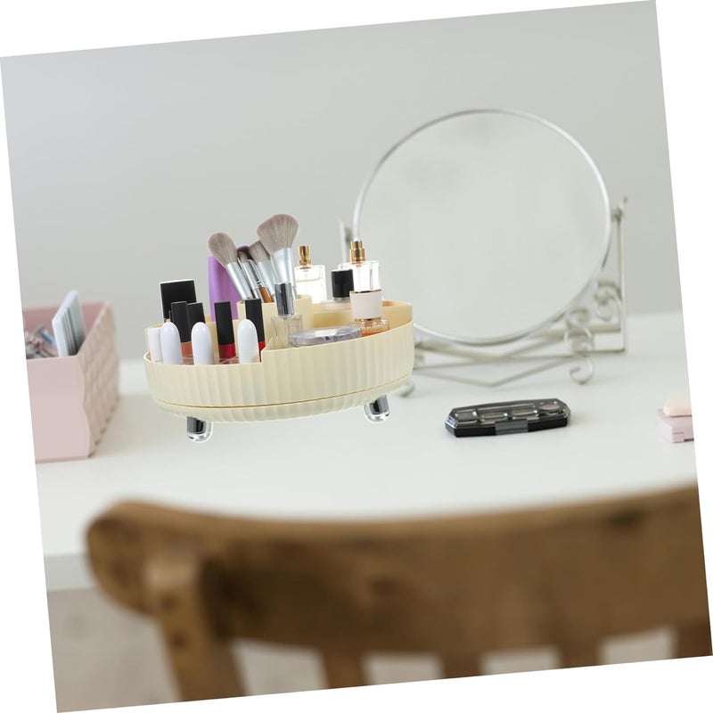 Seadra Vanity Tray, Resin Round Tray Decorative Catchall Organizer Storage Tray for Bathtub Accessories Toilet Tank Bedroom Dresser Cosmetics Jewelries Living Room Kitchen Counter-top - (pink) - Image 5