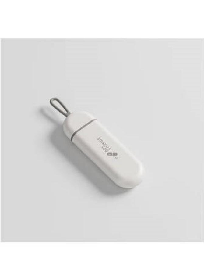 Generic - Wemart Portable Pill Box With Segmented Storage ABS Pill Cases & Splitters Strong Sealing Easy To Clean Hanging Rope Design Smooth For Travel(14cm*3.6cm*2cm） - Image 1