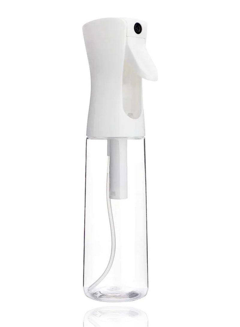 TRENZ Hair Spray Misting Bottle, 200ml Refillable Fine Mist Sprayer Bottle, Ultra Fine Continuous Water Mister For Salon, Gardening, Plants & Skin Care (Transparent) - Image 1