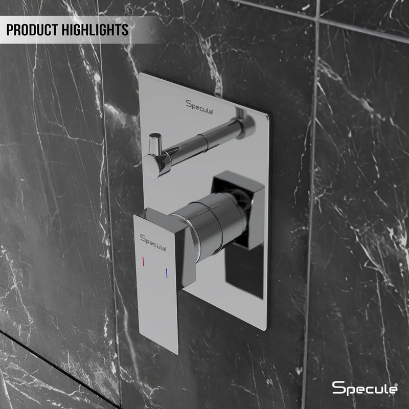 Specule Brass Concealed Body High Flow Diverter Full Set With Rainfall Shower Full Set for bathroom Multi flow Hand Shower and Bath Tub Spout Bathroom Shower Set Bathroom Shower System - Image 2