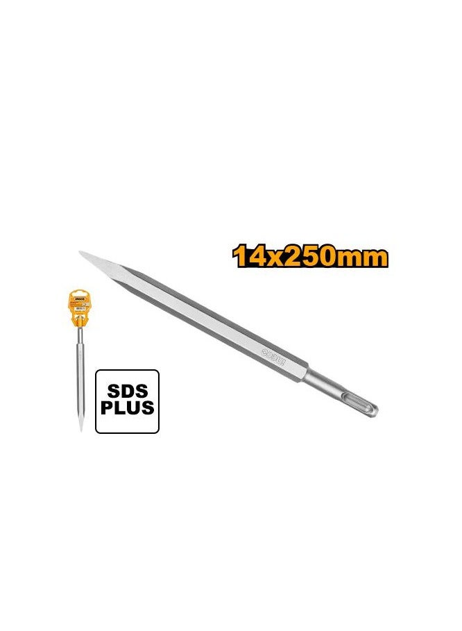 إنجكو مِعول إنجيكو SDS‑Plus مدبّب 14×250 مم – DBC0112501 للأعمال الخرسانية والحفر الثقيل - Image 3