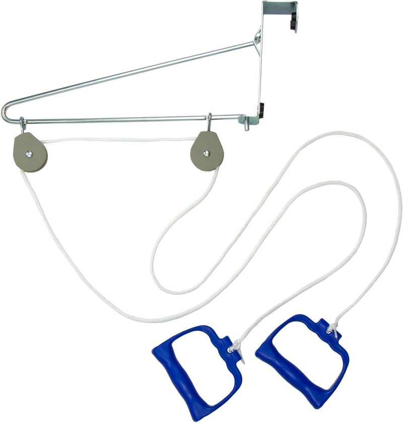 DMI Exercise Pulley Set for Physical Therapy helps Increase Mobility, White - Image 1