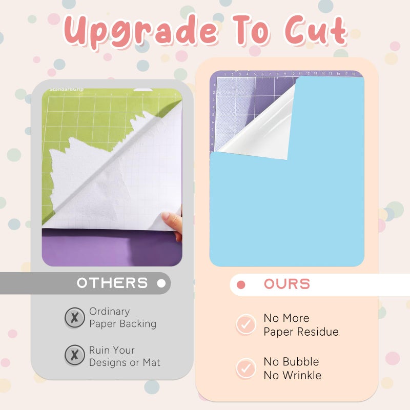 Tintnut Pastel Permanent Vinyl - 20 Sheets 12"x10" Boho Permanent Adhesive Vinyl for Cutting Machine,Waterproof Sheets for Home Decor Self Sticker - Image 4