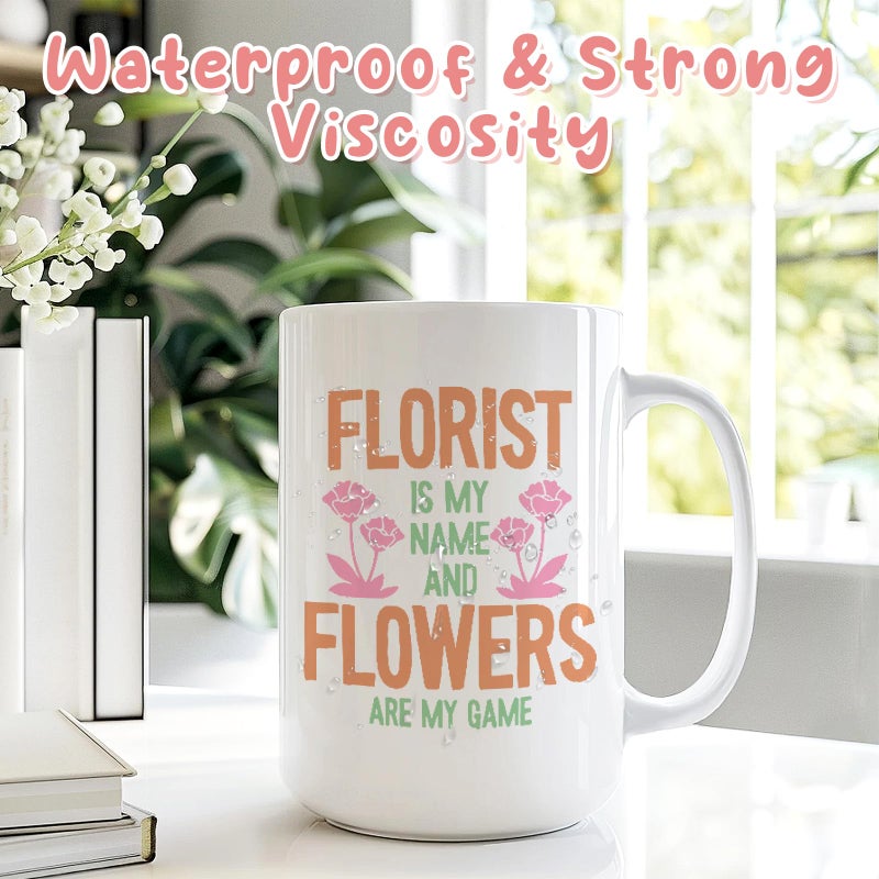 Tintnut Pastel Permanent Vinyl - 20 Sheets 12"x10" Boho Permanent Adhesive Vinyl for Cutting Machine,Waterproof Sheets for Home Decor Self Sticker - Image 5