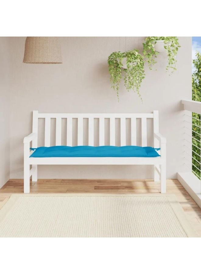 vidaxl vidaXL Garden Bench Cushion Light Blue 150x50x7 cm Oxford Fabric  - Image 1