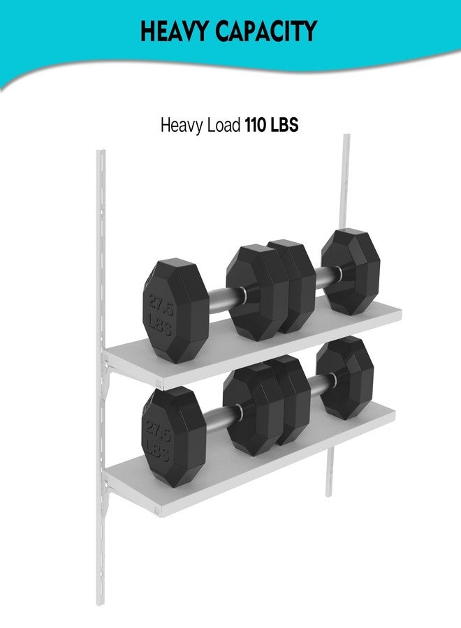 STORKING Garage Shelving Wall Shelf Garage Storage Rack Floating Shelves (1, 2 Tier) - Image 4