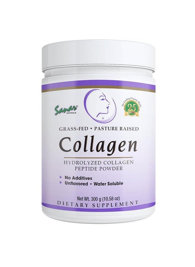 Sanar Naturals - Sanar Naturals Collagen Peptides Powder - for Hair, Nail, Skin, Joint, and Bone Health - Hydrolyzed Collagen for Women & Men, Easy to Mix Collagen Protein Supplement, Unflavored, 10.58 oz - Image 1