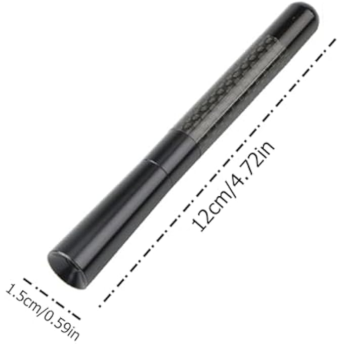 Gerui Universal Carbon Fiber Car Radio AntennaBlack 12CmCar Antenna MastCarbon Fiber Aluminum Long AmFm Radio AntennaCompatible For Truck Van And Most Car Models With Removable Antenna - Image 2