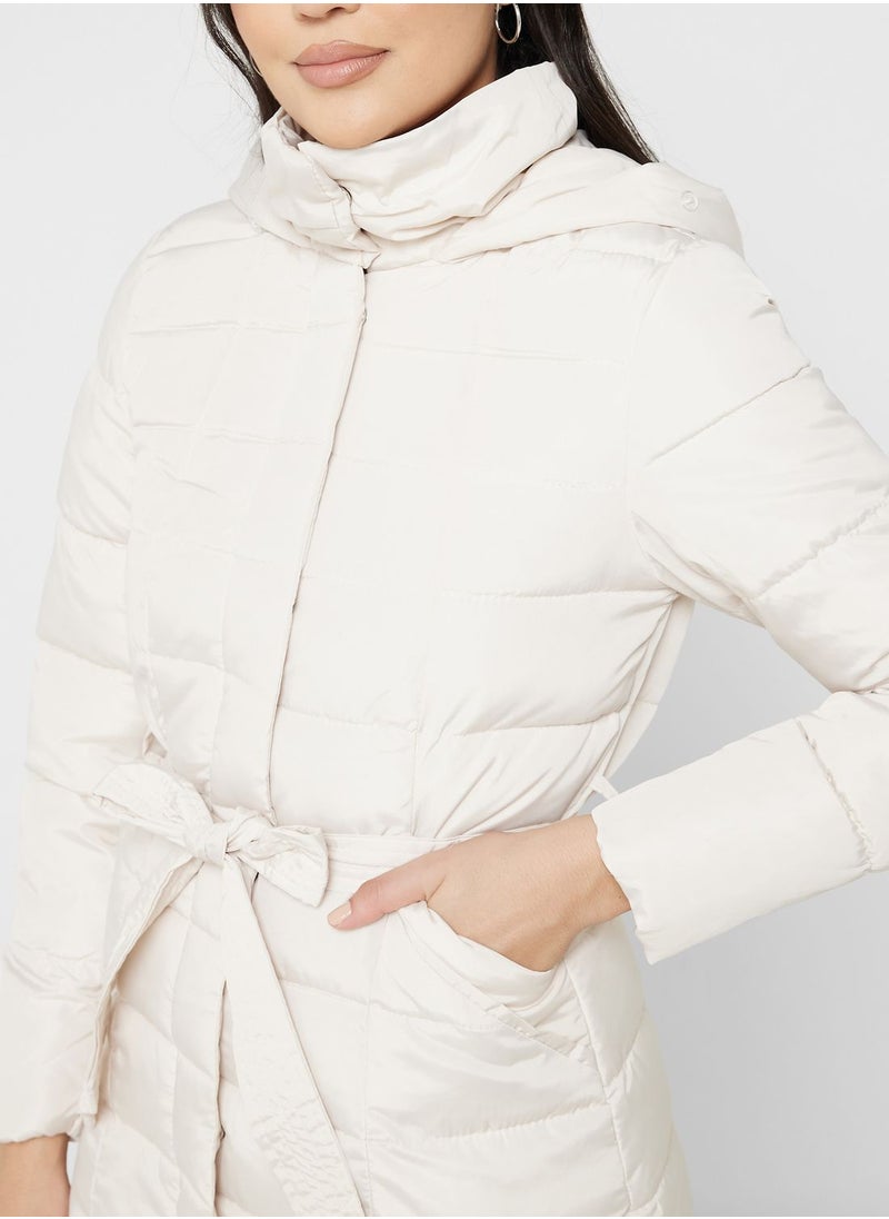 ELLA - Longline Padded Jacket - Image 1