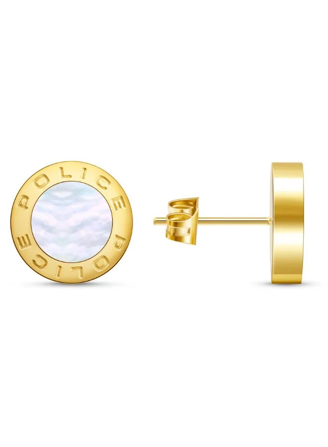 Police  Reversible Earring For Women Yellow Gold Plated for Women | Best Price UAE