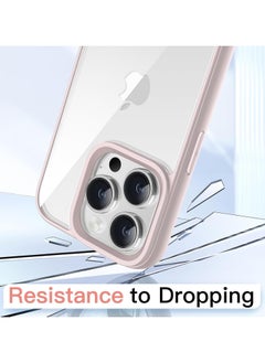 Generic Case for iPhone 16 Pro Max 6.9-Inch, Shockproof Phone Bumper Cover, Solid Color Matte TPU Frame, Anti-Scratch Clear Back (Desert Titanium)  - Image 2