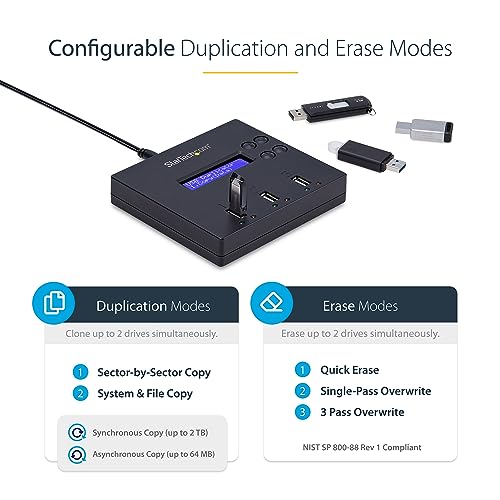 StarTech ناسخ / مكرر / ممسح USB مستقل 1 إلى 2 من StarTech.com - Image 5