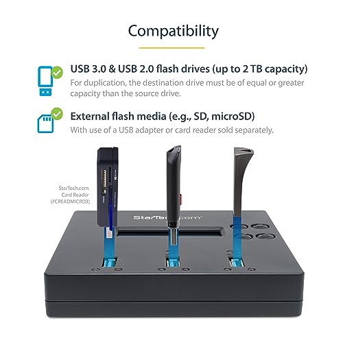 StarTech ناسخ / مكرر / ممسح USB مستقل 1 إلى 2 من StarTech.com - Image 3