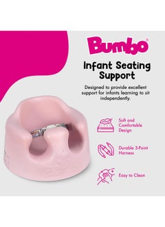 Bumbo Infant Comfortable Foam Floor Booster Seat Baby Chair For Sitting Up W/ 3 Point Adjustable Safety Strap Harness And Rounded Backrest, Cradle Pink - pzsku/Z16FC8D209227FC0CF7A9Z/45/_/1726645409/a3f6b4fc-5290-454c-8230-7ad9bbc54b6b