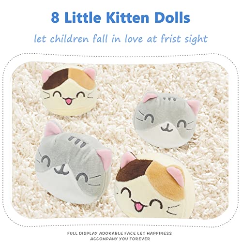 REFAHB Cute Plush Pillow Throw Pillow Removable Stuffed Animal Toys Creative Gifts for Girls (Kitten-Blue) - Image 4
