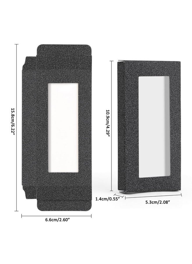 MAGEFY - 30 Pieces Eyelashes Packaging Box, Empty Eyelash Boxes Lash Box Packaging Glitter Paper Eyelash Storage Box Soft Paper Lash Case (Black) - Image 1