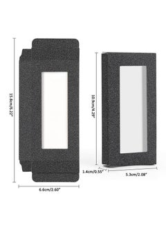 MAGEFY 30 Pieces Eyelashes Packaging Box, Empty Eyelash Boxes Lash Box Packaging Glitter Paper Eyelash Storage Box Soft Paper Lash Case (Black)  - Image 4
