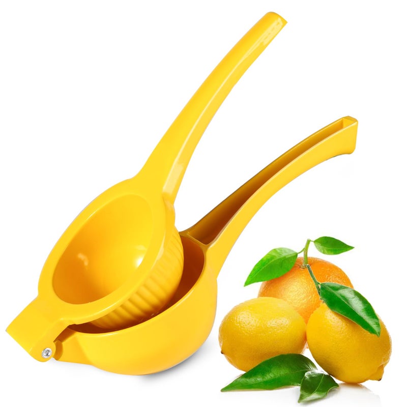 TEZZ Extra Large Citrus Squeezer Premium Heavy Duty Mental Handhelp Juicer for Lemon 35 Inch Hand Press Lemon Juice Squeeze Lime Squeezer Bar Tool Manual Citrus Press