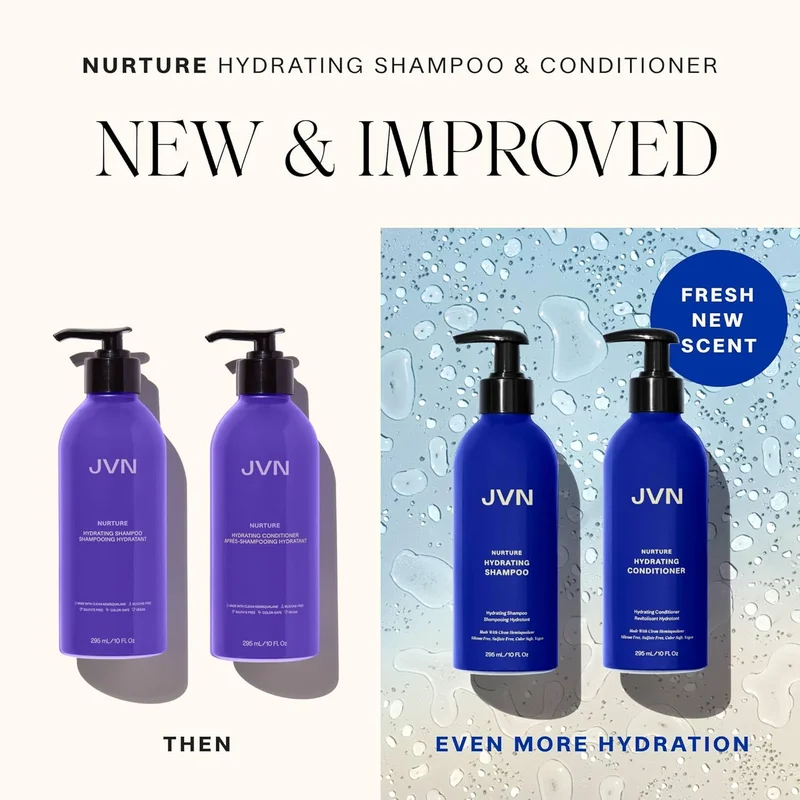 JVN  JVN Nurture Hydrating Shampoo - Gentle Cleansing and Deeply Nourishing for Dry Hair, 295 mL  | Best Price UAE