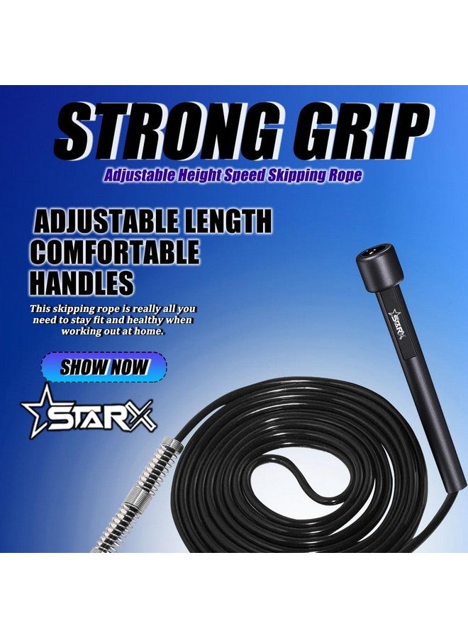 Star X حبل قفز ستار إكس ألترى سبيد 9 قدم، بولي فينيل كلوريد (PVC)، أسود - Image 2