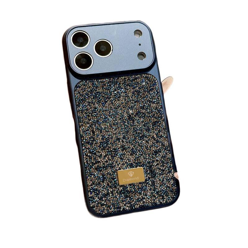 LS غطاء واقي، مرصع بالألماس، مقاوم للخدوش، أزرق TPU+PC، لـ iPhone 15 / 15 Plus / 15 Pro / 15 Pro Max مقاوم للخدش من مادة TPU باللون الأزرق - Image 1