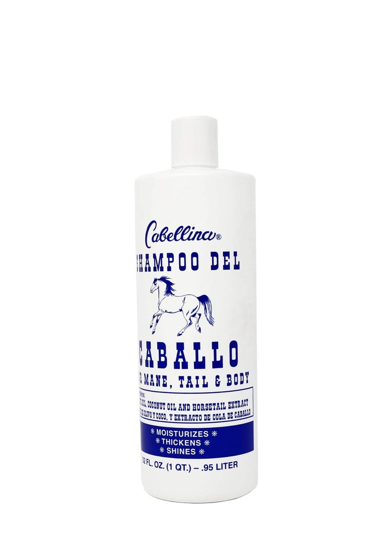 Cabellina Shampoo Del Caballo, with Horsetail Plant Extract, Provides Volume and Shine to your hair, 32 FL Oz, Bottle  - Image 2