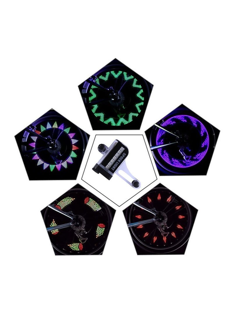 Y&D Bike Wheel Lights, Ultra Bright LED Waterproof Bicycle Spoke Tire Light 14-LED 30 Different Patterns Change for Mountain Bike/ Road Bikes/ Hybrid Folding (2 Pack)  - Image 2