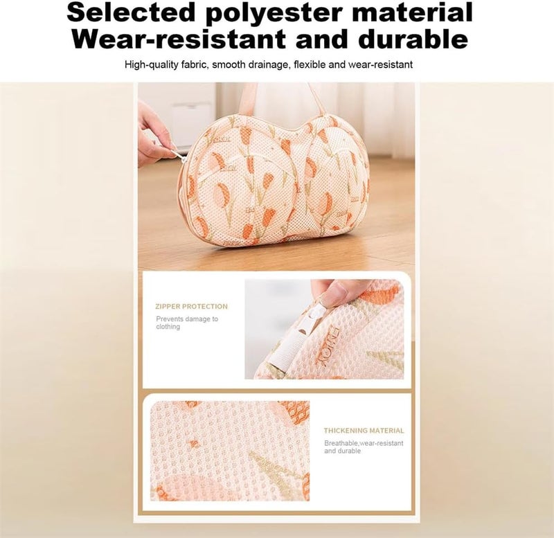 Bra Laundry Bags, Mesh Wash Bags for Lingerie, Anti-Deformation Bra Washing Protector, Underwear Brassiere Bags for Maternity, Sports, and Sexy Bras, 2 pcs - Image 5