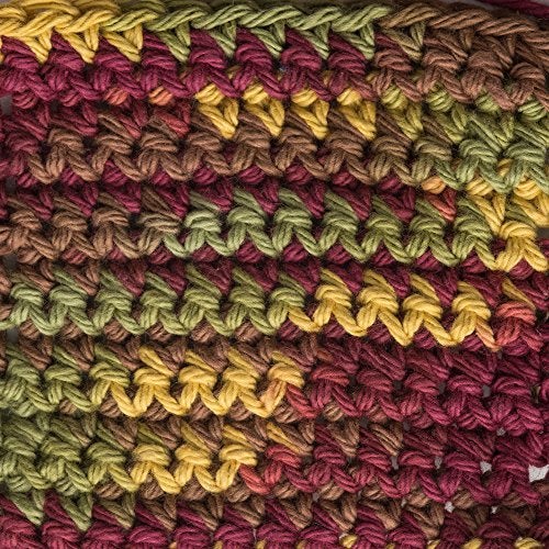 Lily Sugar'n Cream Cotton Cone Yarn, 14 oz, Autumn Leaves Ombre, 1 Cone - Image 3