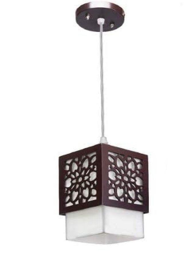 SINOMAN Board-Wood Laser Cut Flower Design Hanging Ceiling Pendant Light for Living Room/Bedroom/Kitchen/Over The Dining Table (Star SL, Without Bulb) - Image 4