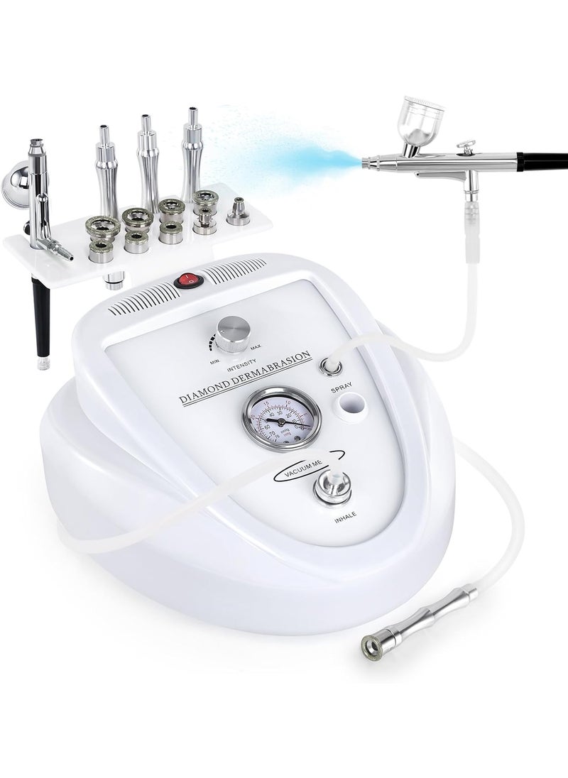 Beauty Star Upgraded 2 IN1 Diamond Microdermabrasion Machine Beauty Star Professional Diamond Dermabrasion Facial Devices System at Home Face Pore Cleansing Tool6568cmHg Vcuum Suction 