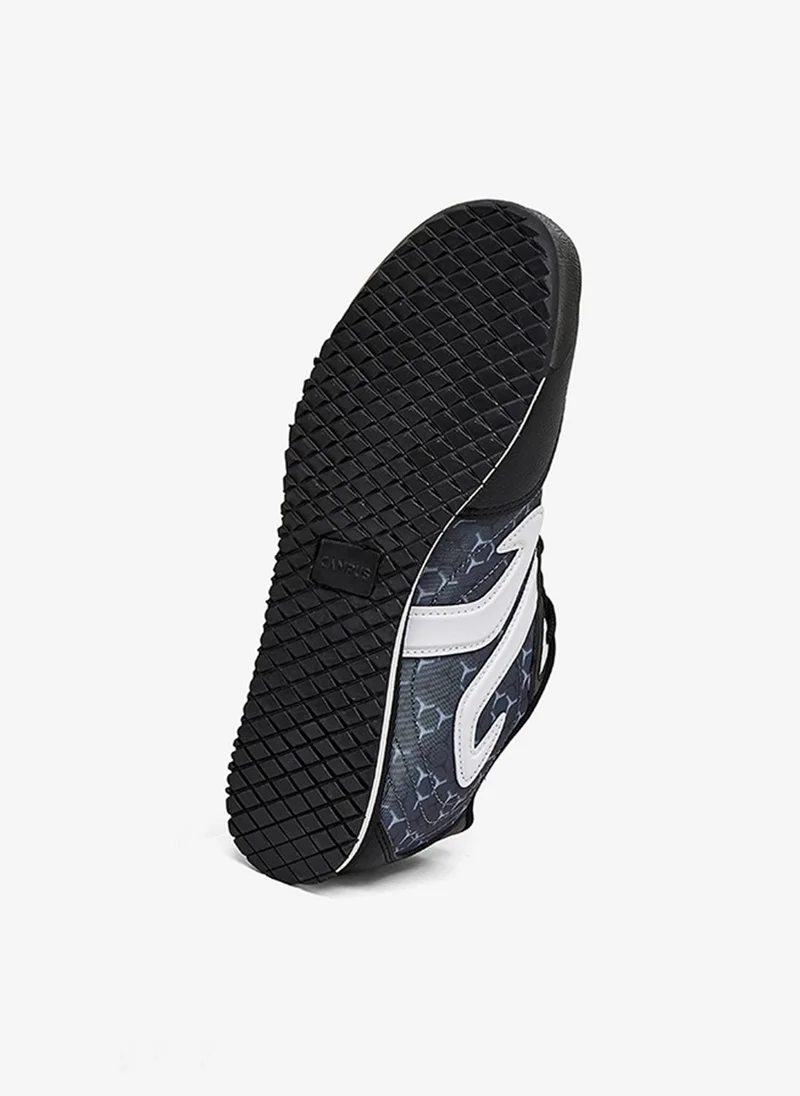 Campus DYNO Women Dyno PU Cushion Lace-Up Sneakers-Black for Women | Best Price UAE