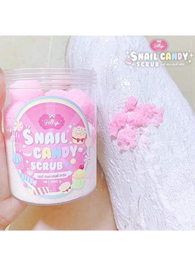 Jellys Sugar Scrub Balls – Exfoliating, Nourishing & Aromatherapy CANDY Scent – 1 Pack (6 Balls) - Image 3