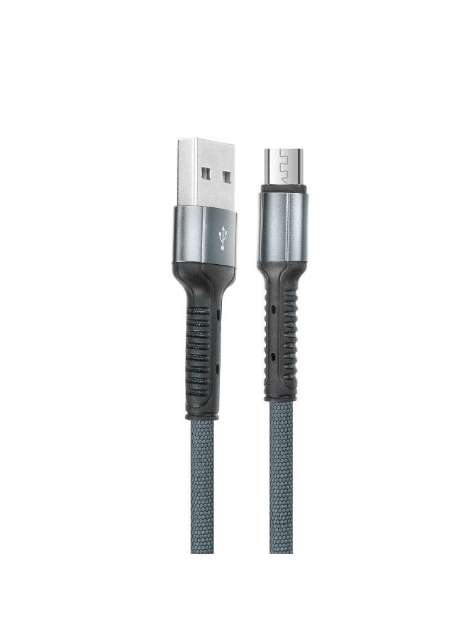 LDNIO LS63 Micro USB Denim Data Cable 3A Fast Charging and Sync 1m Durable Braided Wire with Zinc Alloy Connector, Pure Copper Core, High-Speed Charge and Data Transfer for Android Smartphones, Tablets, Power Banks, and More - Image 4