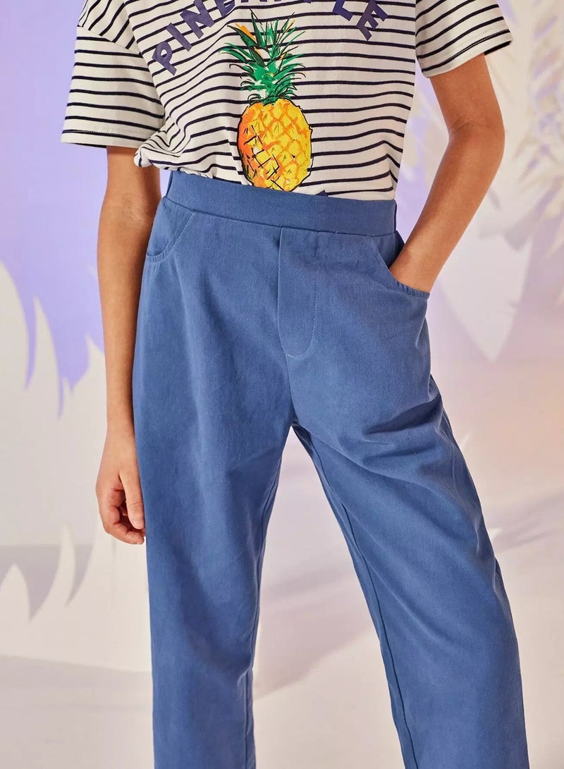 Boys 2pack Solid Pocket Detail Pants - Image 4
