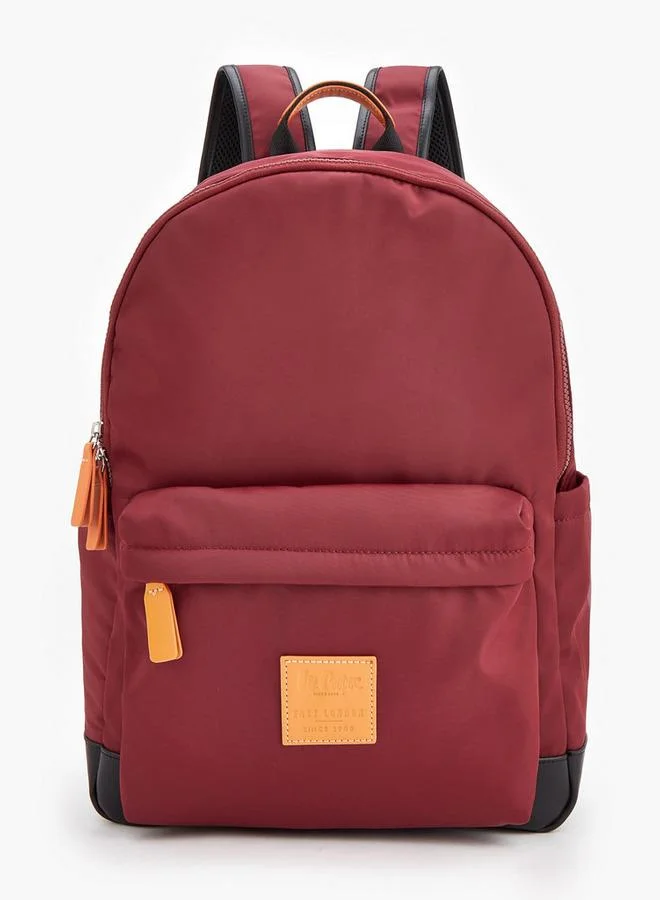 لي كوبر Logo Applique Backpack With Zip Closure