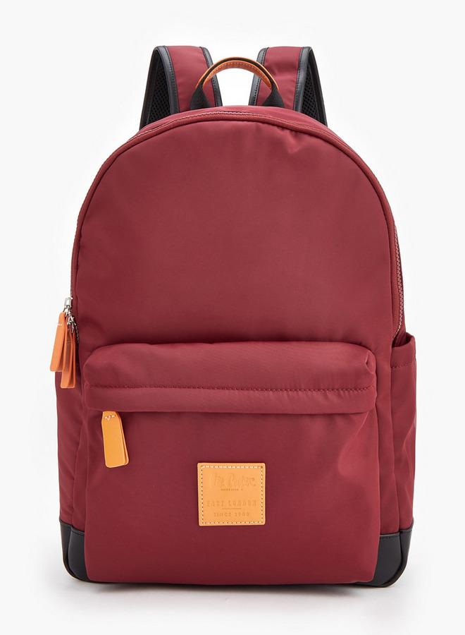 Lee Cooper Logo Applique Backpack With Zip Closure - Image 1