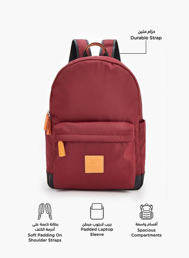 Lee Cooper Logo Applique Backpack With Zip Closure - Image 3