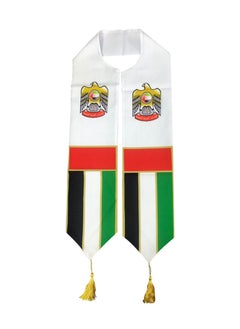 Yuwell Pack Of 2 Pcs UAE Scarf UAE National Day Flag Scarf For Adults 158X16CM  - Image 2