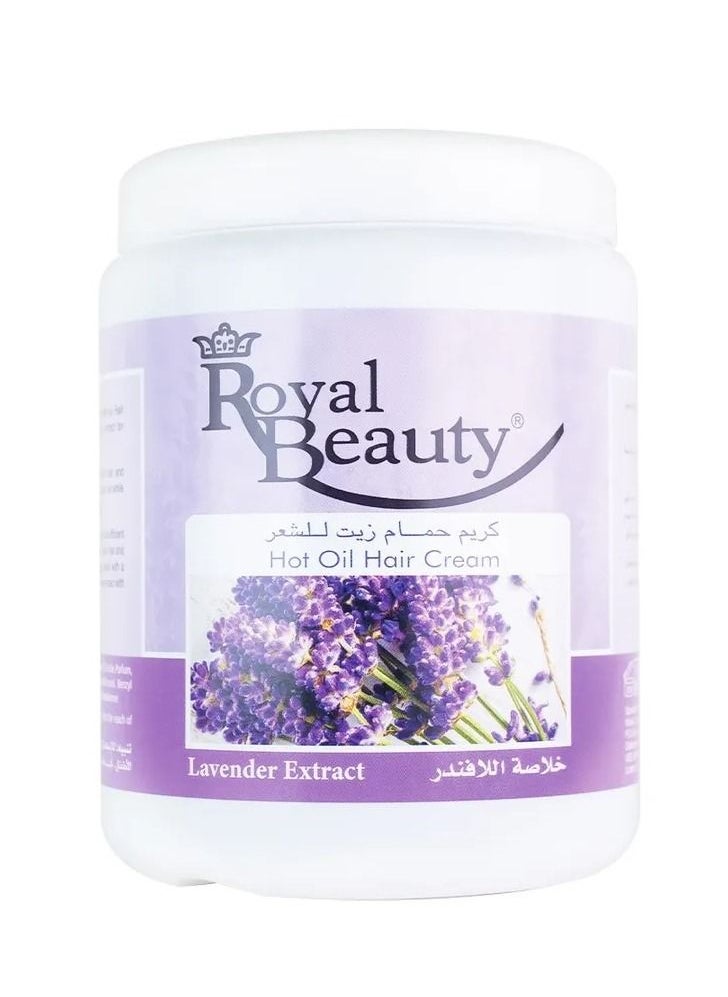 Royal Beauty - Royal Beauty Lavender Hot Oil Hair Cream – Intense Hair Repair, Deep Hydration, and Shine Booster, 1000 ml - Image 1