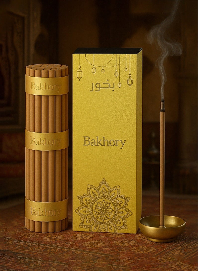 بخورى أعواد بخور العود الكمبودي، سمك 6 مم، 35 عودًا للمكتب والمنزل واليوغا والتأمل، 100 جرام - Image 3