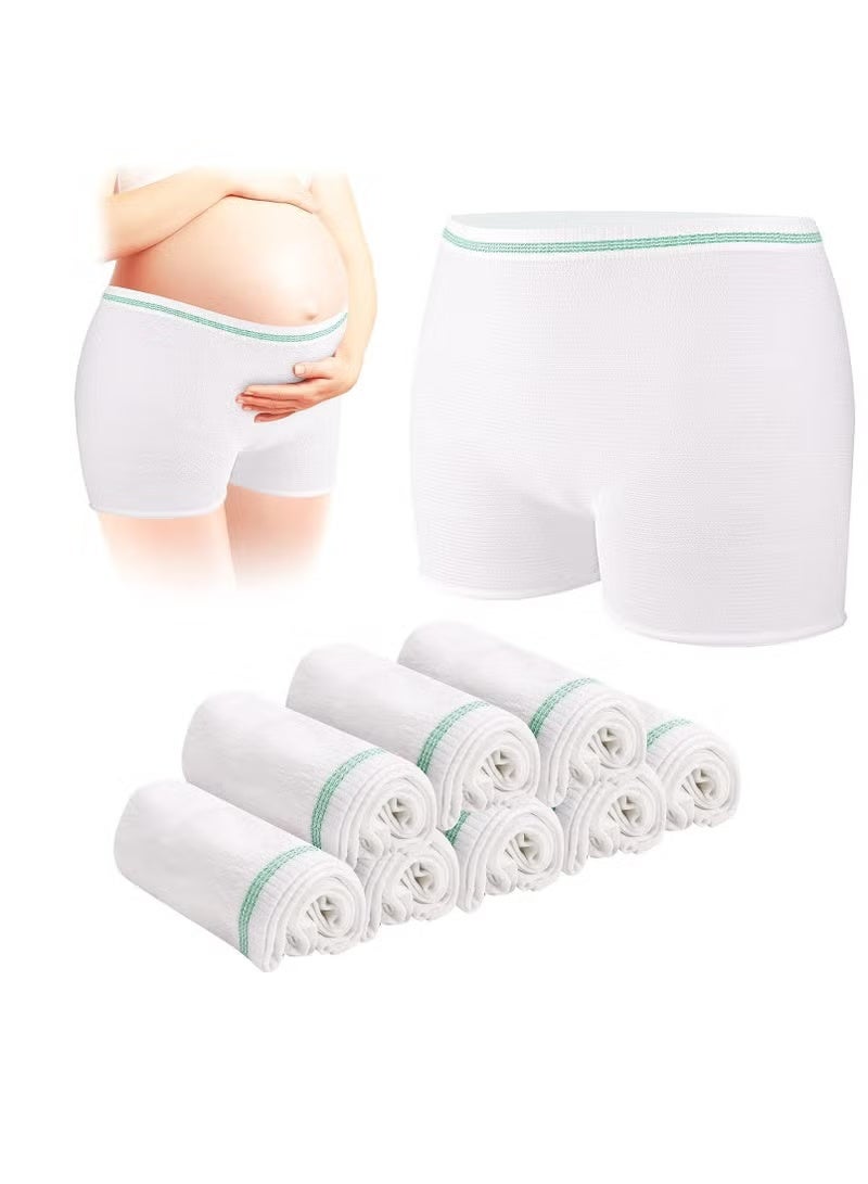 SKT Shiketro Disposable Maternity Postpartum Panties, High Waist Breathable Mesh Panties C Section, Maternity Underwear Postpartum Hospital Recovery Maternity Briefs for Women, 8 Pcs - XL Size - Image 1