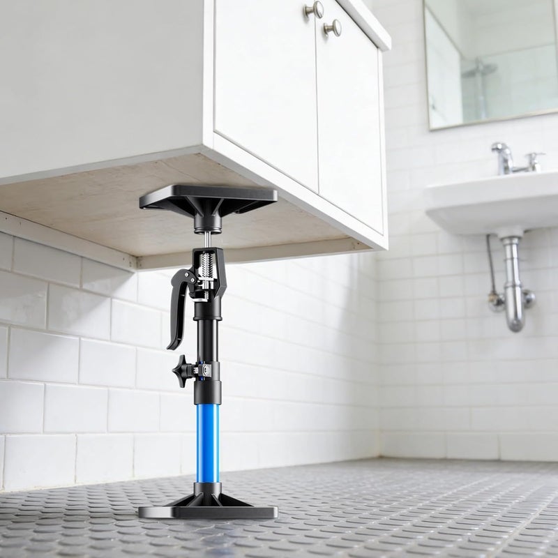 30-59Cm Cabinet Jack Lift, Heavy Duty Iron, Anti-Slip Base, 45 Kg Load Capacity, Installation Tool - Image 4