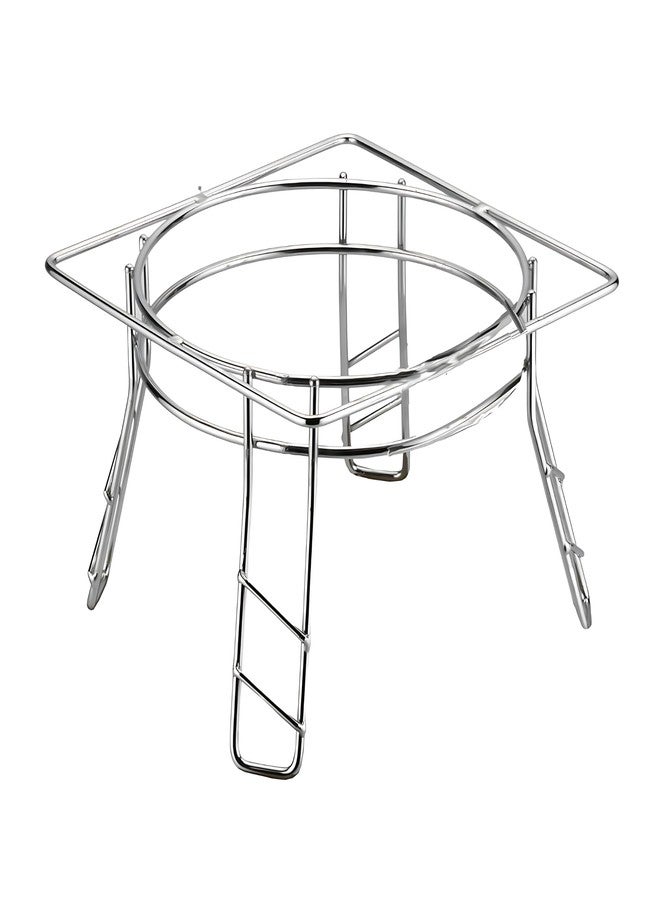 DHAVAL KAVID Heavy Duty Stainless Steel Matka Stand for Water Dispenser & Plant Pots | Chrome Plated Anti-Rust Freestanding Pot Stand for Kitchen, Balcony & Garden - Image 1