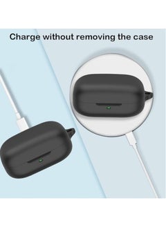 NIBEMINENT Protective Silicone Case for Motorola Moto Buds/Buds+ with Keychain Cover (Blue)  - Image 2
