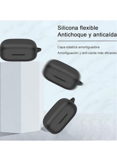 NIBEMINENT Protective Silicone Case for Motorola Moto Buds/Buds+ with Keychain Cover (Blue)  - Image 3