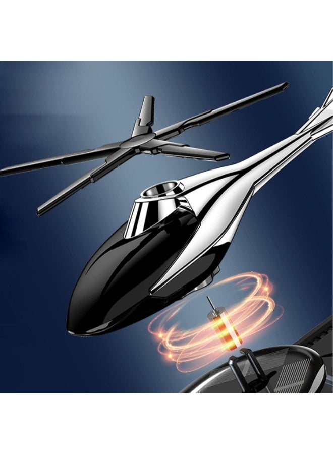 Earss Helicopter Solar Car Air Freshener – Solar-Powered Airplane Car Fragrance Diffuser & Essential Oil Aromatherapy – Interior Decoration Accessories for Fresh and Pleasant Car Environment - Image 5